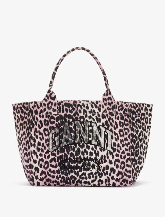 Bolso Ganni mediano leopardo